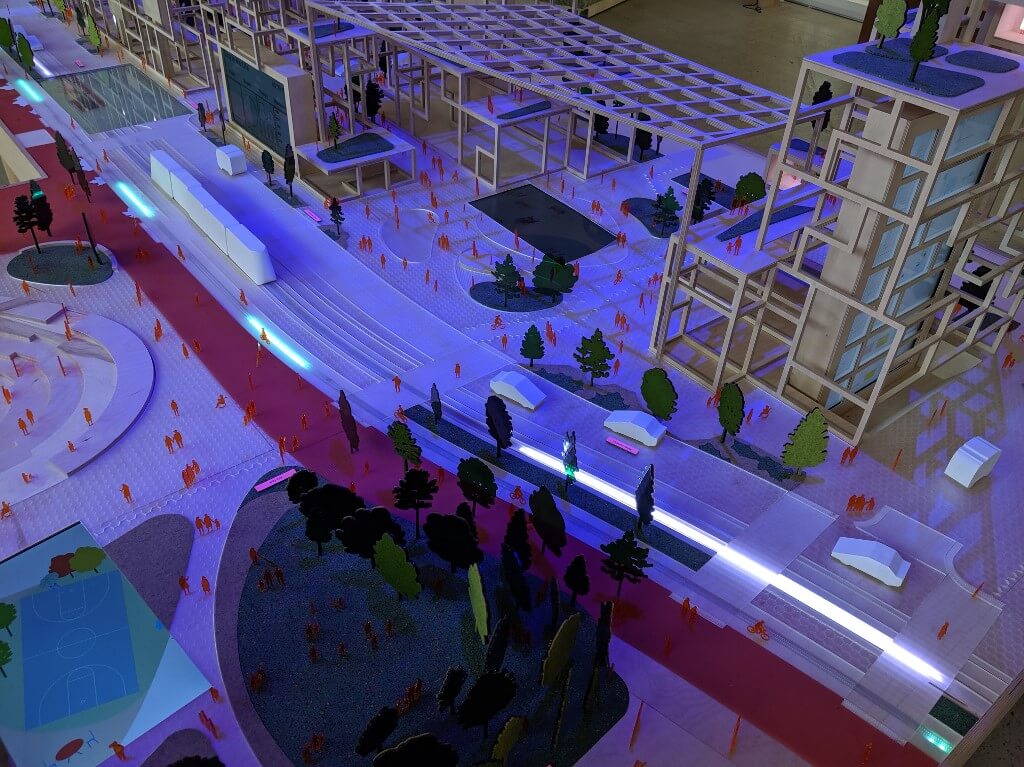 A model of the proposed smart city project in Toronto, Canada by Google & Waterfront Toronto