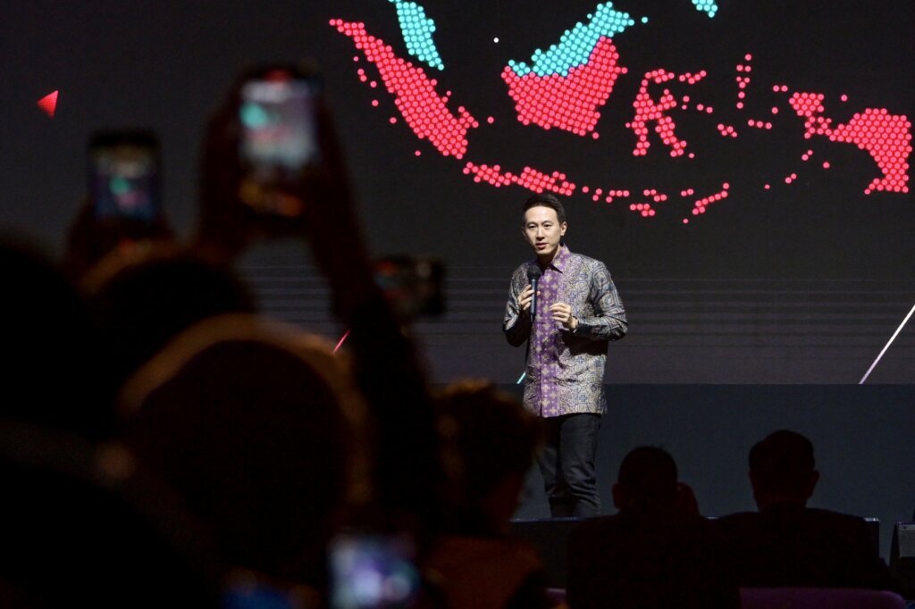 TikTok is investing US$1.5 billion in a 75% stake in Tokopedia. (Photo by BAY ISMOYO / AFP).