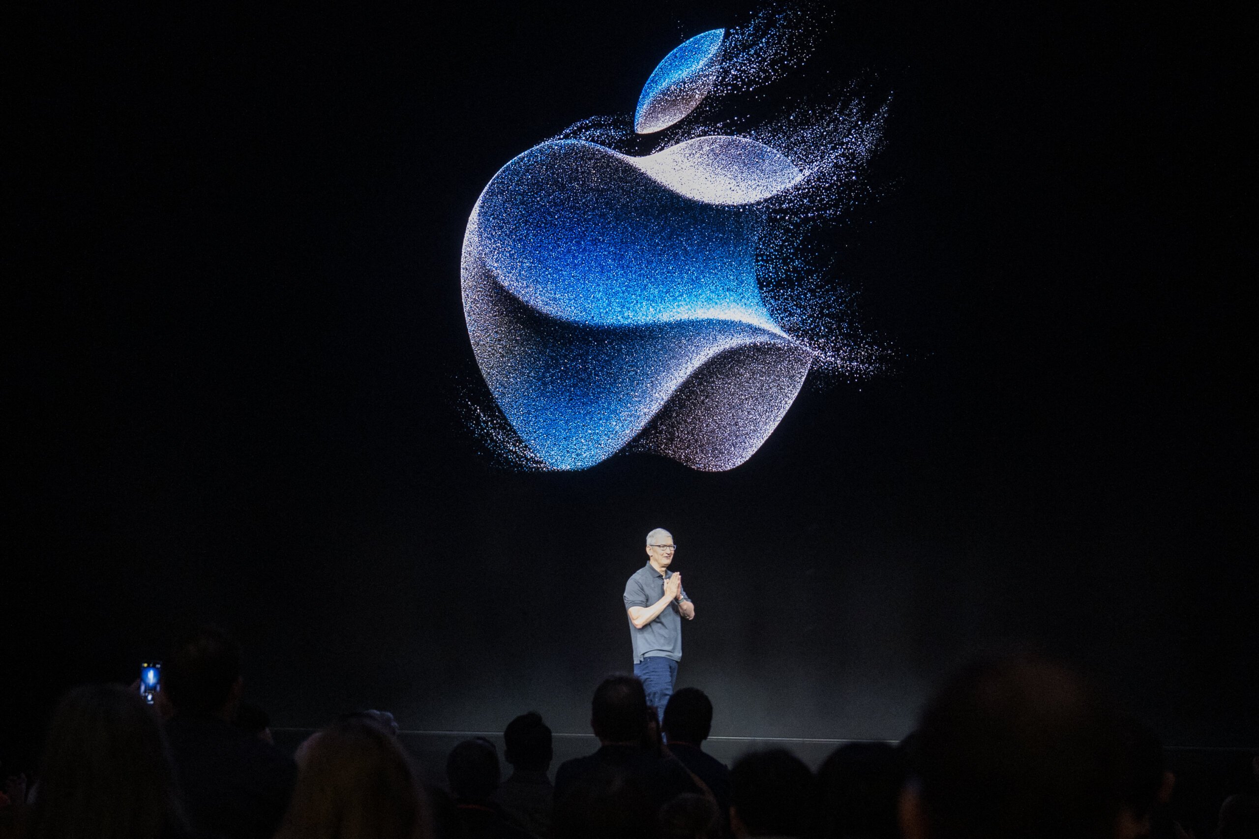 In 2023, Apple unseated Samsung at the top of the smartphone market, marking a significant power shift since 2010. (Photo by Nic Coury/AFP).