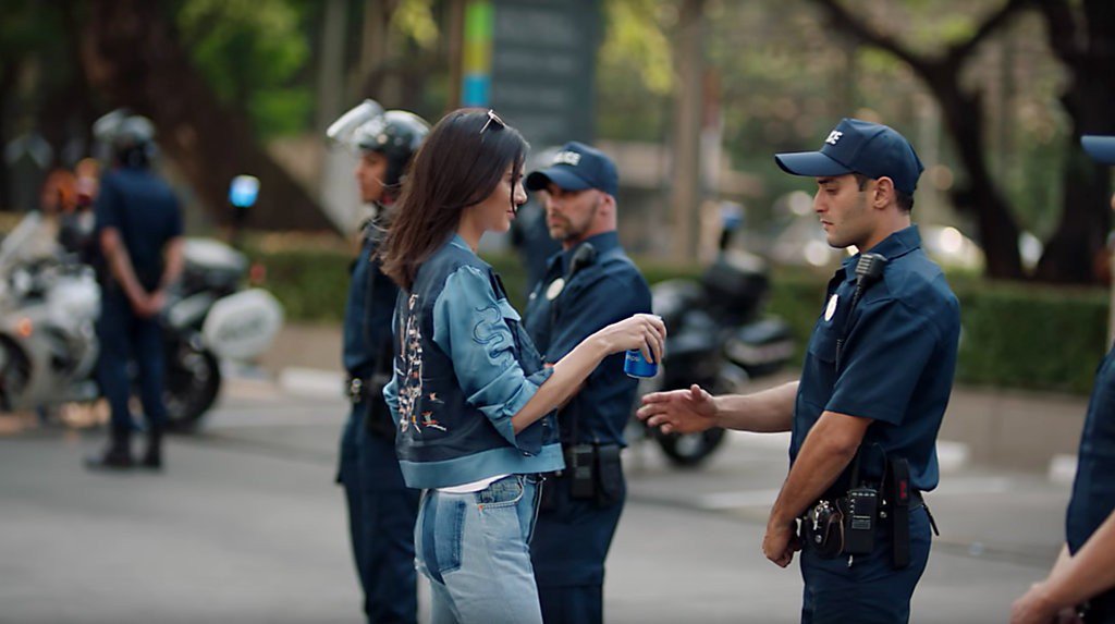 2017 Pepsi marketing campaign ad starring reality show star and model Kendall Jenner missed the human touch. Source: The New York Times