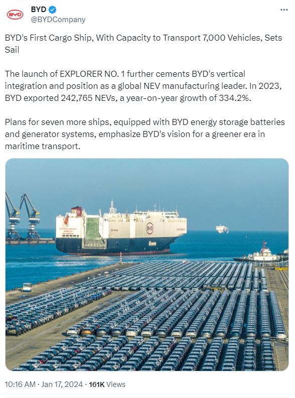 The Explorer No.1 can transport 7000 vehicles.
