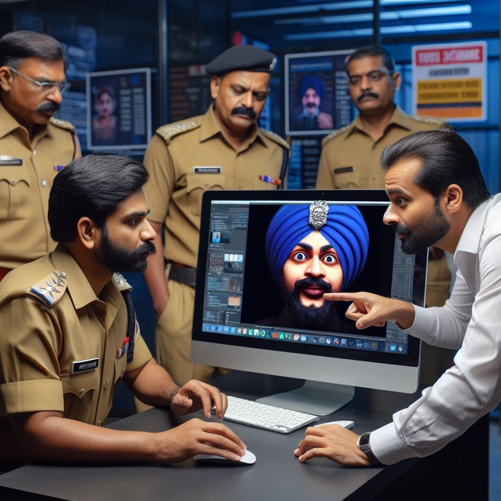 Deepfake content can be easily created today. (Image generated by AI).