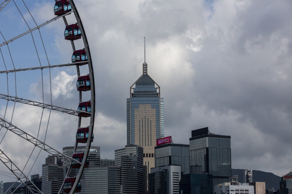 The bustling city of Hong Kong explores CBDC as part of its fintech development plans (Photo by ISAAC LAWRENCE / AFP)