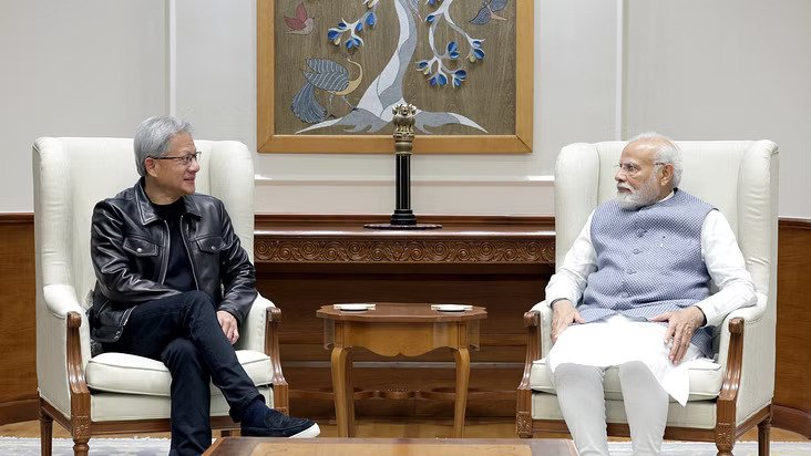 ndian Prime Minister Narendra Modi met with NVIDIA founder and CEO Jensen Huang on September 4, 2023. Source: Nvidia