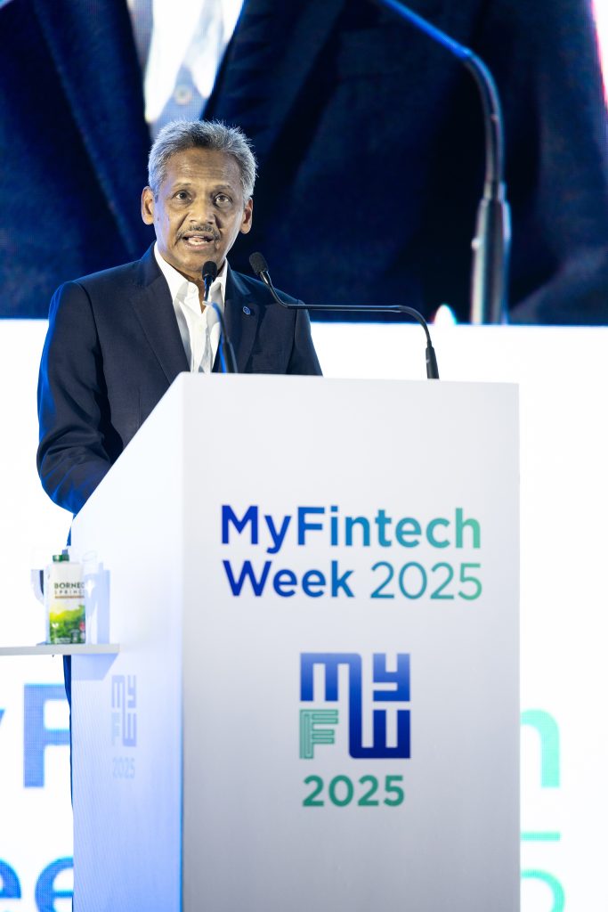 Governor Rasheed during his opening remarks at MyFintech Week 2025.