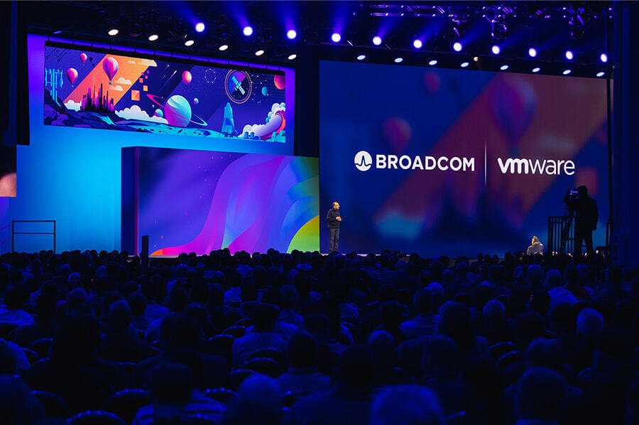 Former VMware CEO speaking at VMware Explore.