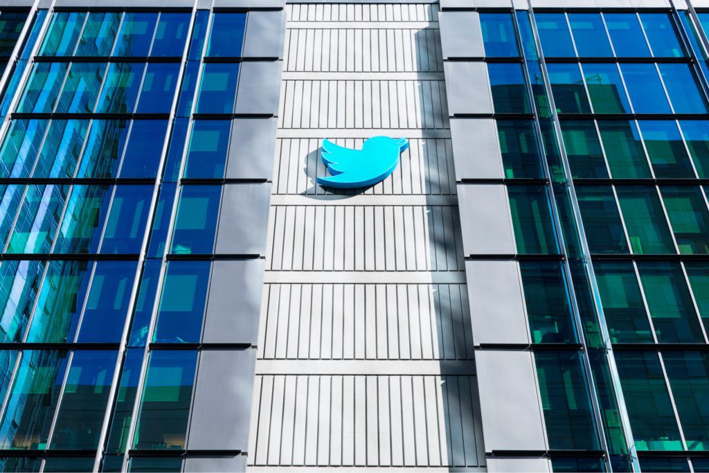 Twitter HQ campus in downtown San Francisco. Twitter is an American microblogging and social networking servic